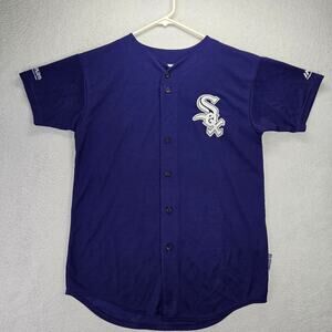 Chicago White Sox Jersey Youth XL 29 Majestic Dark Blue Heat Transfer Logo